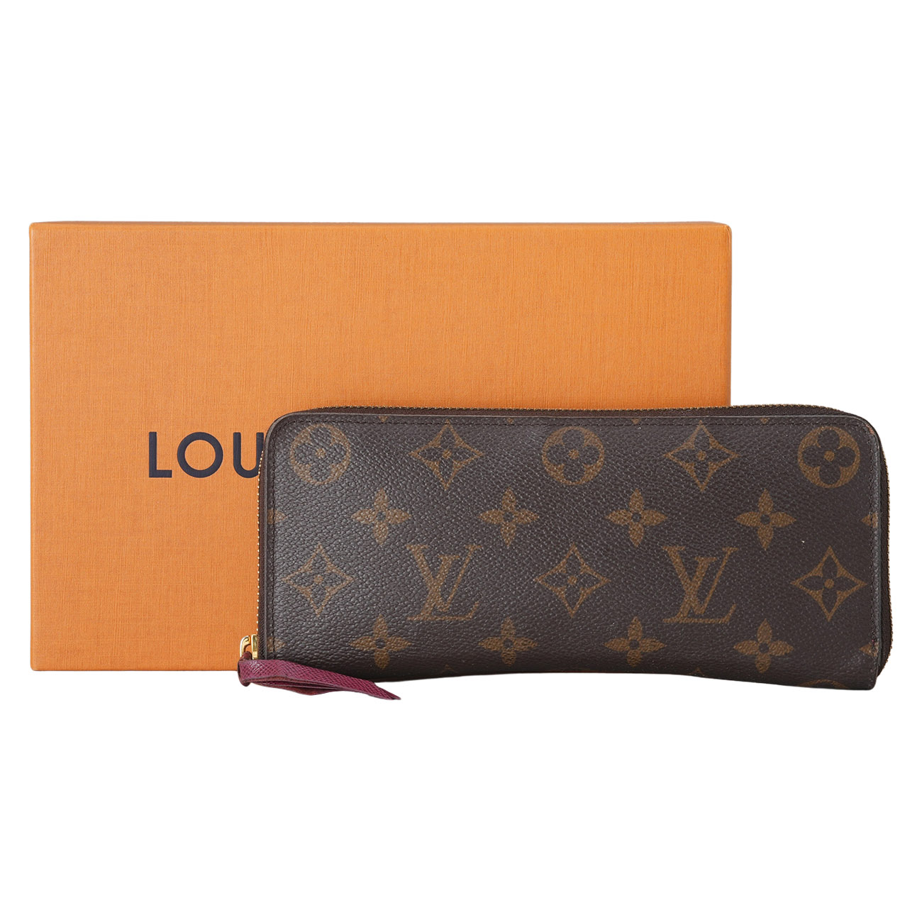 LOUIS VUITTON(USED)루이비통 M60742 모노그램 클레망스 지퍼 장지갑